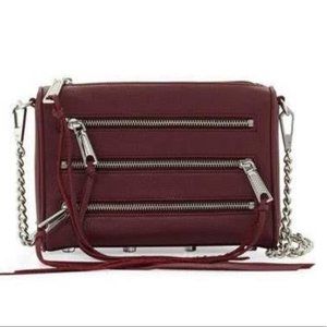 Rebecca Minkoff Mini 5 Zip Leather Crossbody Bag